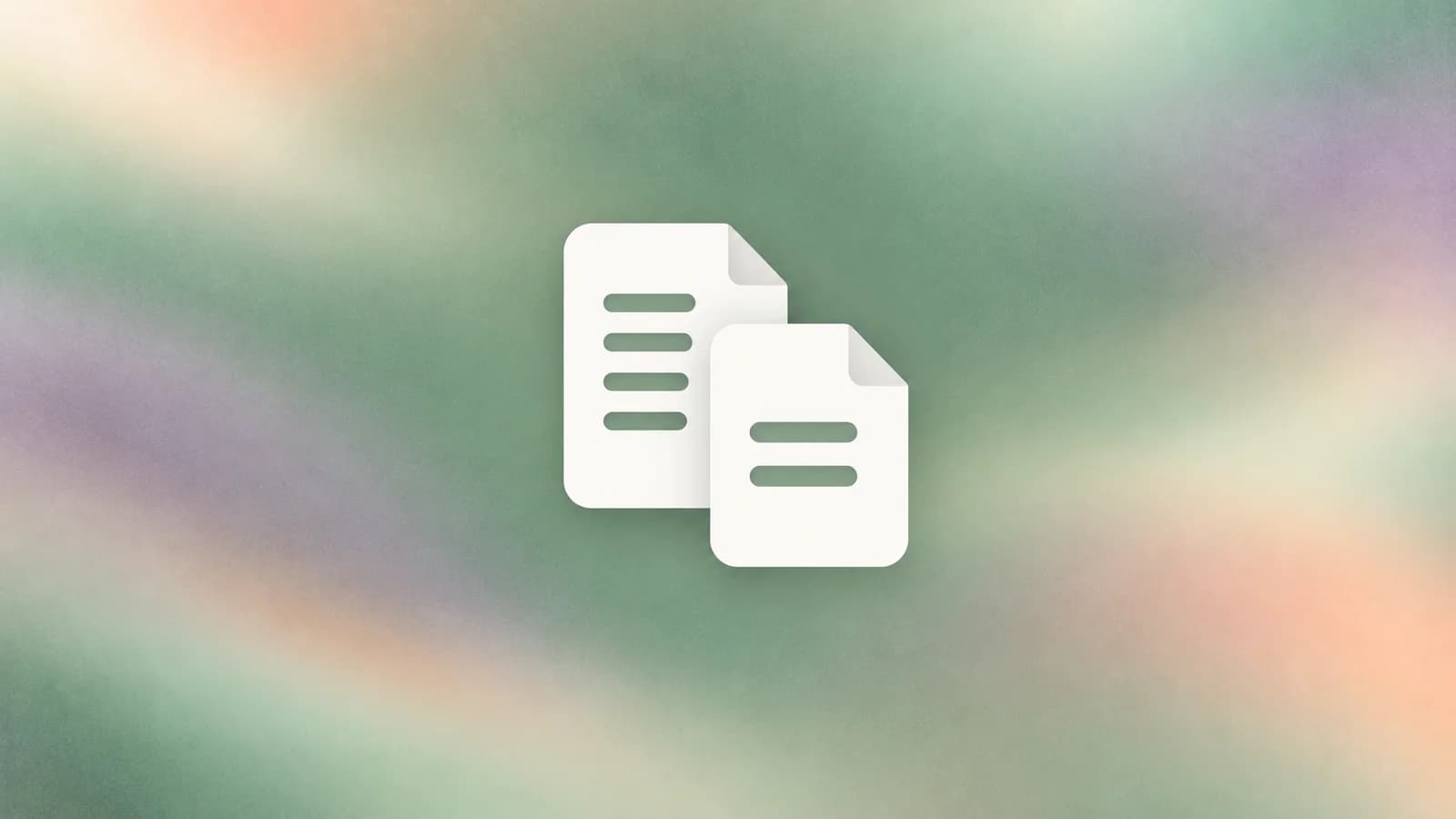 Two documents representing a full page and a shorter summary