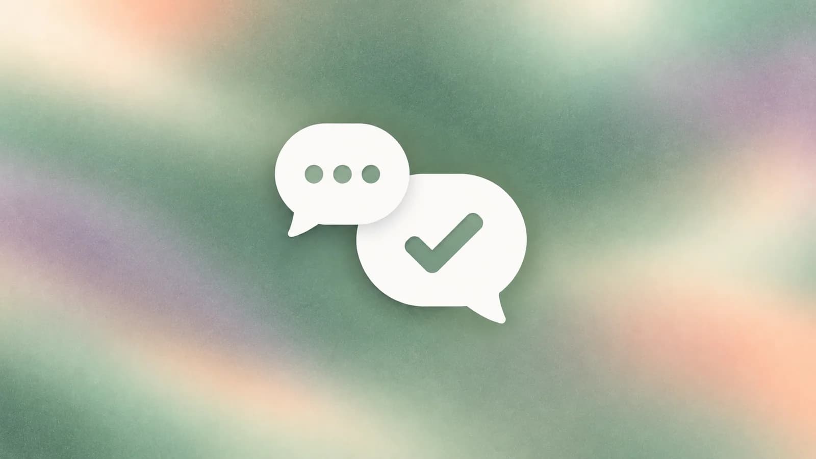 Conversation bubbles representing a business agent answering customer questions