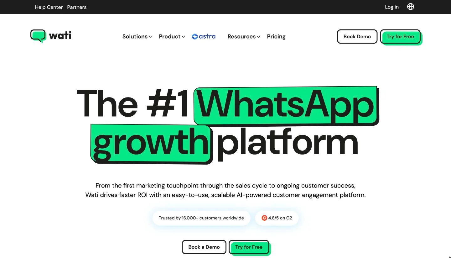 Wati homepage