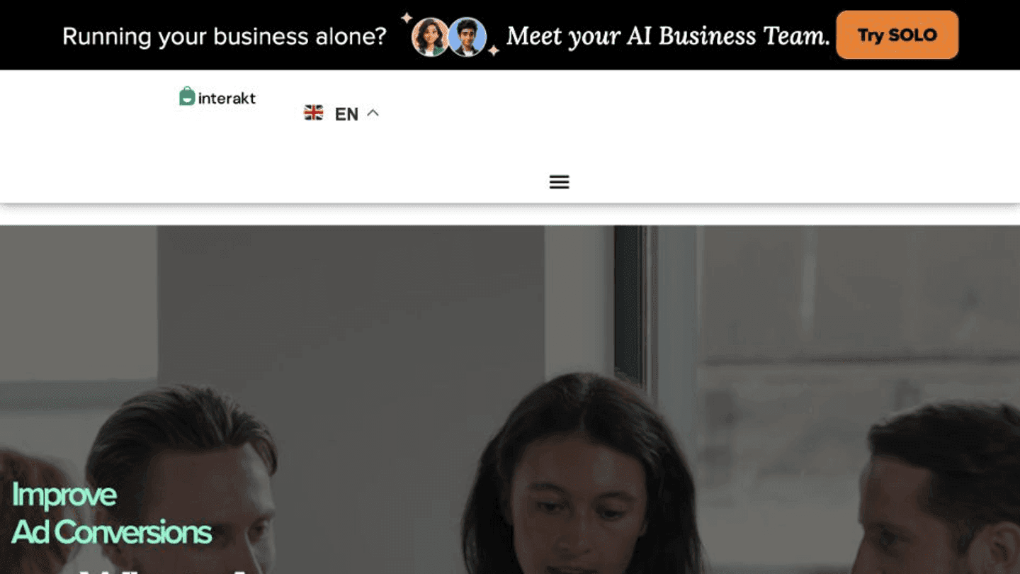 Interakt homepage