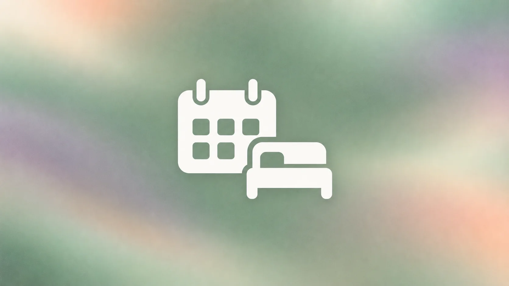Calendario y cama que representan disponibilidad de habitaciones