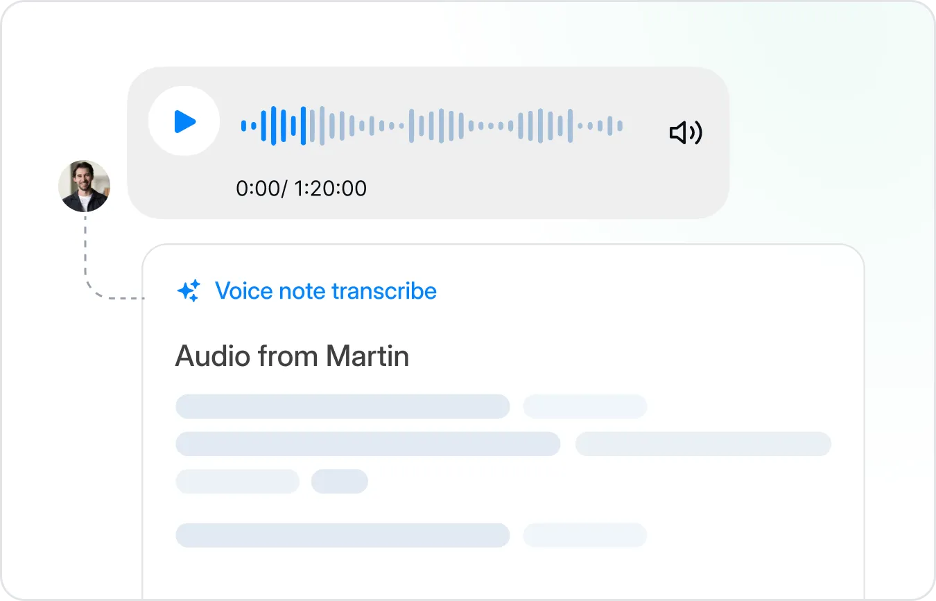 Automacao de audio no Messenger